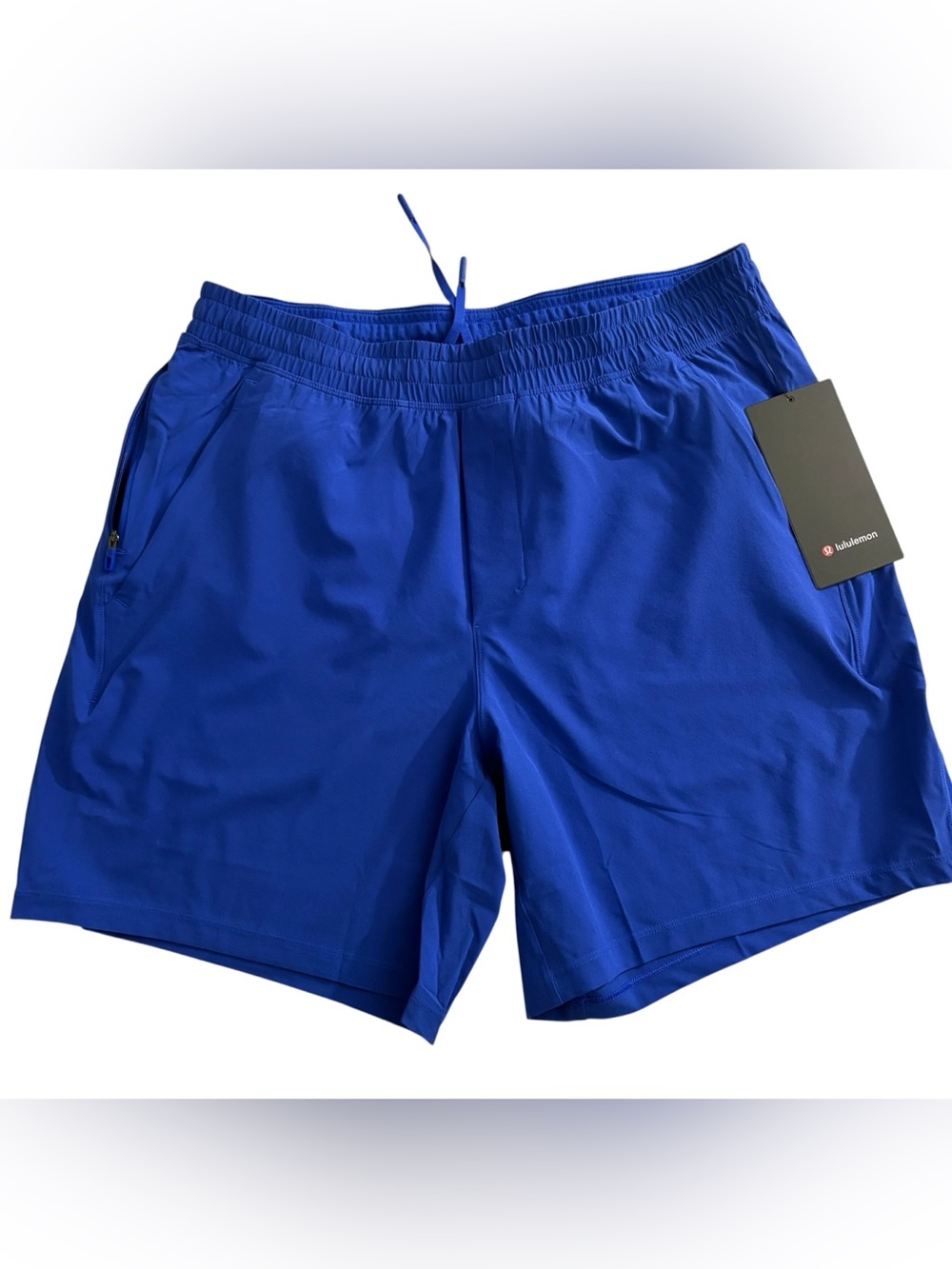 NWT Lululemon Men's Blue Pace Breaker Linerless Short 7” Classic Fit Size Large